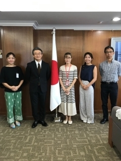 ペナン日本人補習授業校関係者の来訪 在ペナン日本国総領事館